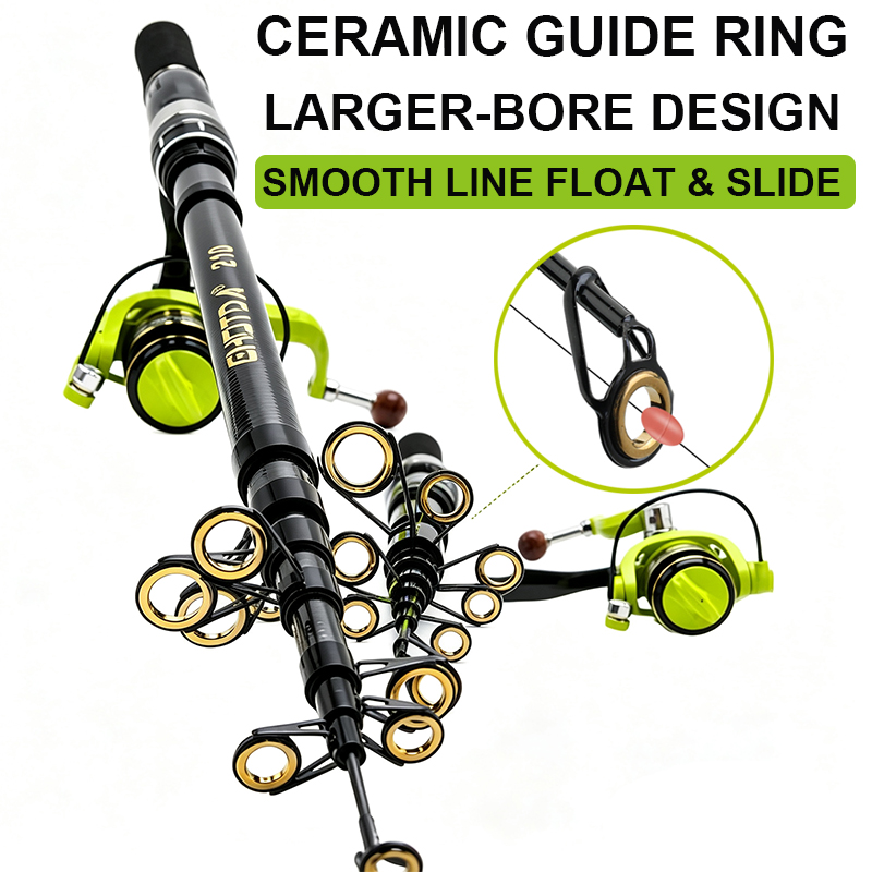 مجموعة صنارة و بكرة صيد دوارة  - مراجعة Fishing Rod Spinning وسعره
