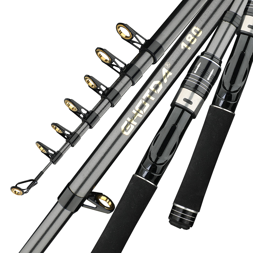 المحمولة البسيطة البحر قضيب 33 - مراجعة Fishing Rod Surf وسعره