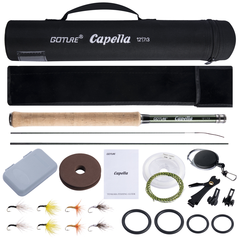 Goture Tenkara يطير الصيد رود  - مراجعة Fishing Rod Combo وسعره