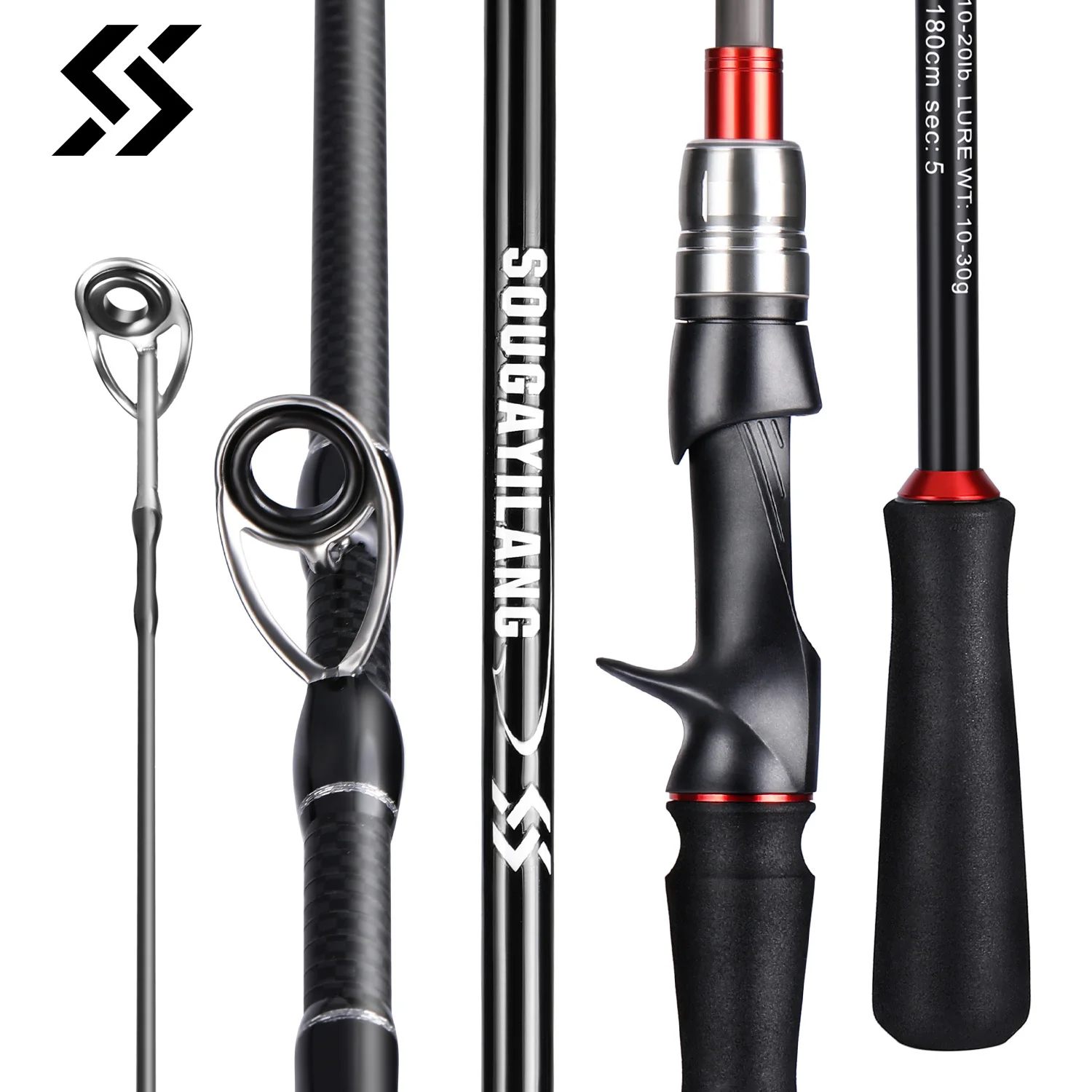 قضيب صيد من Sougayilang ، قضيب - مراجعة Fishing Rod Surf وسعره