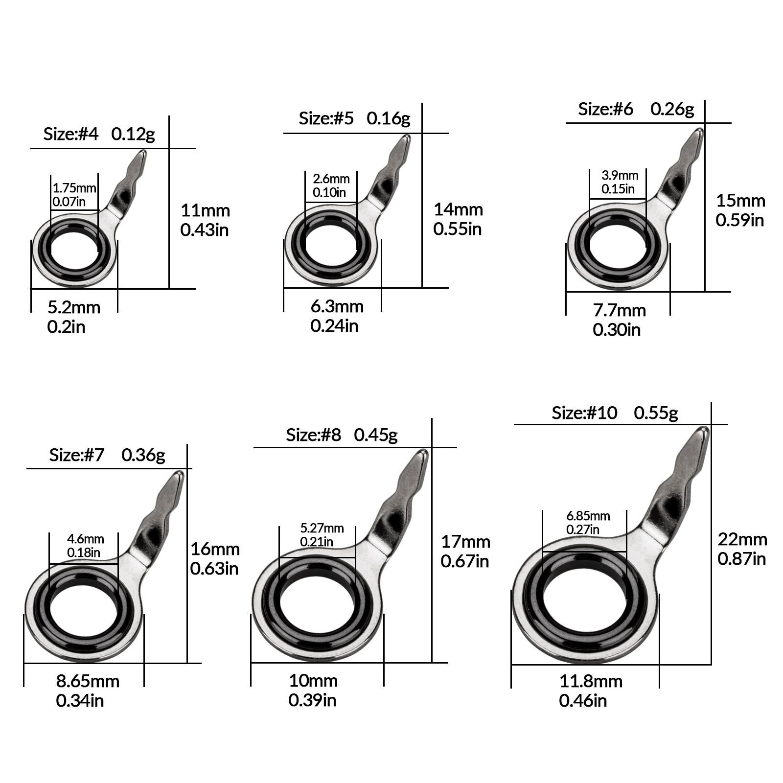 THKFISH 60 قطعة من أدلة صنارة  - مراجعة Fishing Rod Guide Replacement وسعره