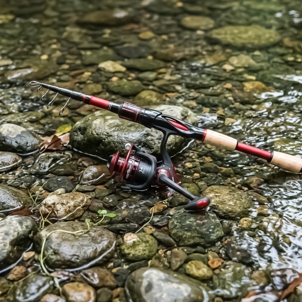 قصبة صيد من ألياف الكربون خفيف - مراجعة Fishing Rod Combo وسعره