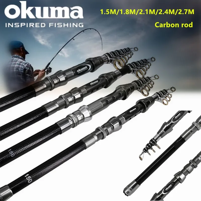 OKUMA جديد الكربون روك قضيب 1. - مراجعة Fishing Rod Surf وسعره