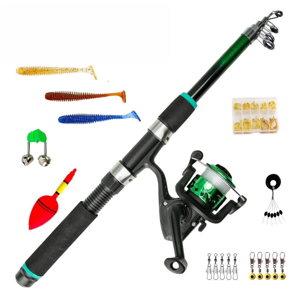 قصبة صيد مدمجة مع بكرة للصيد م - مراجعة Fishing Rod Case وسعره