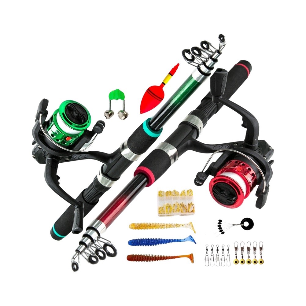 قصبة صيد مدمجة مع بكرة للصيد م - مراجعة Fishing Rod Case وسعره
